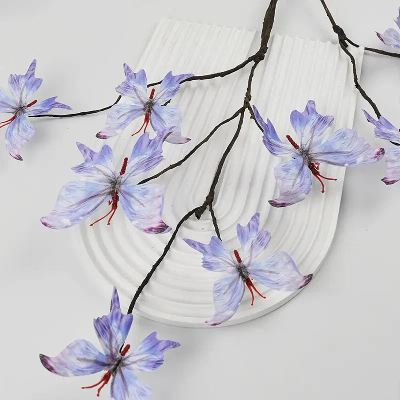 Butterfly Artificial Flower Branches DIY Detachable Butterfly Home Dining Table Decoration Suitable For Vases Gardening Lawn