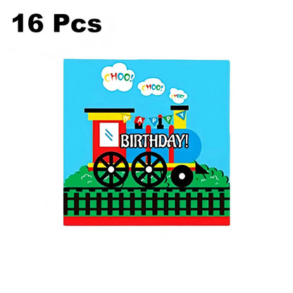 157 Pcs Train Party Decorations&Tableware Set-Plates Tablecloth Banner Balloons etc Chugga Chugga Two Two Birthday Decorations