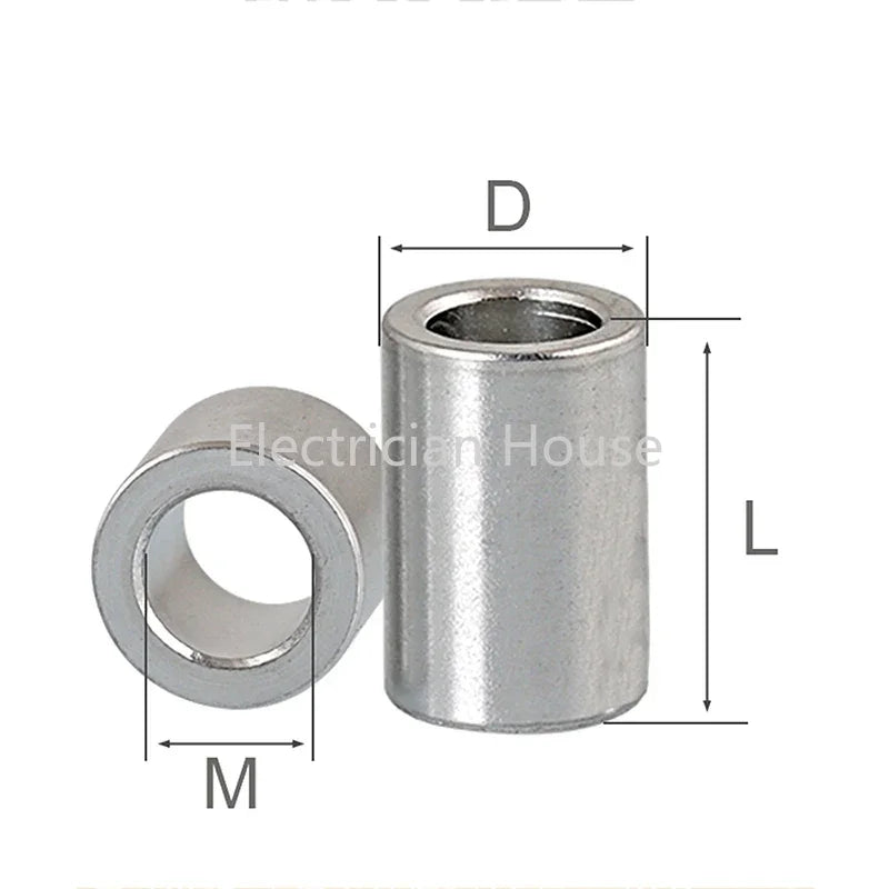 5/10/20pcs M3 M4 M5 M6 M8 Aluminum Alloy Flat Washer Gasket CNC Sleeve Non-threaded Stand-off Spacer for RC Model Part