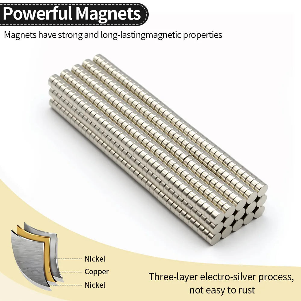 6x3mm Super Strong Neodymium Magnet N35 NdfeB Permanent Magnetic imanes Round Powerful Magnets Refrigerator Magnet