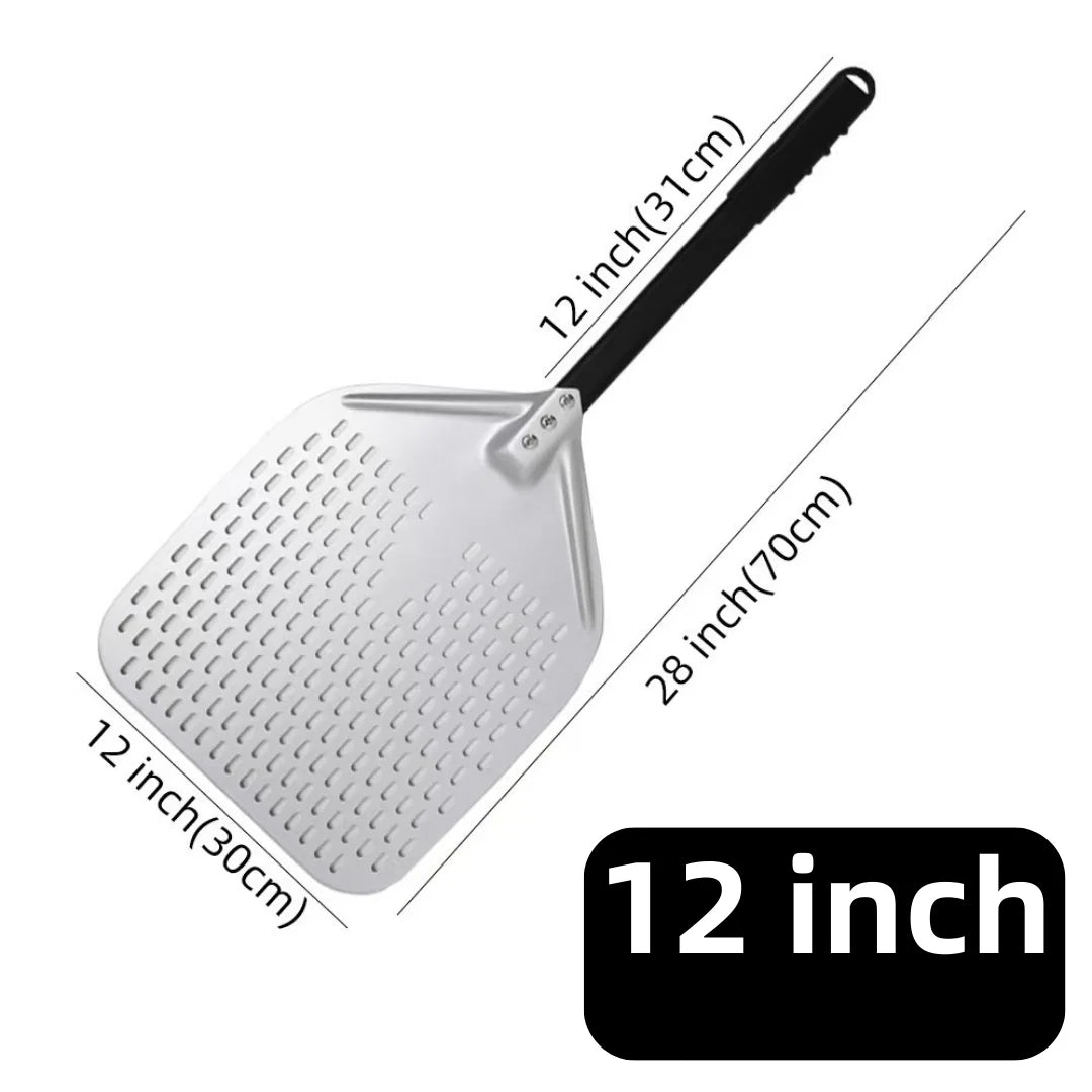6&12 13 14  Inch Aluminum Pizza Peel Bread Paddle Pizza Oven Turning Peel Hard  Anodized Pizza  Baking Kitchen Tool Spatula