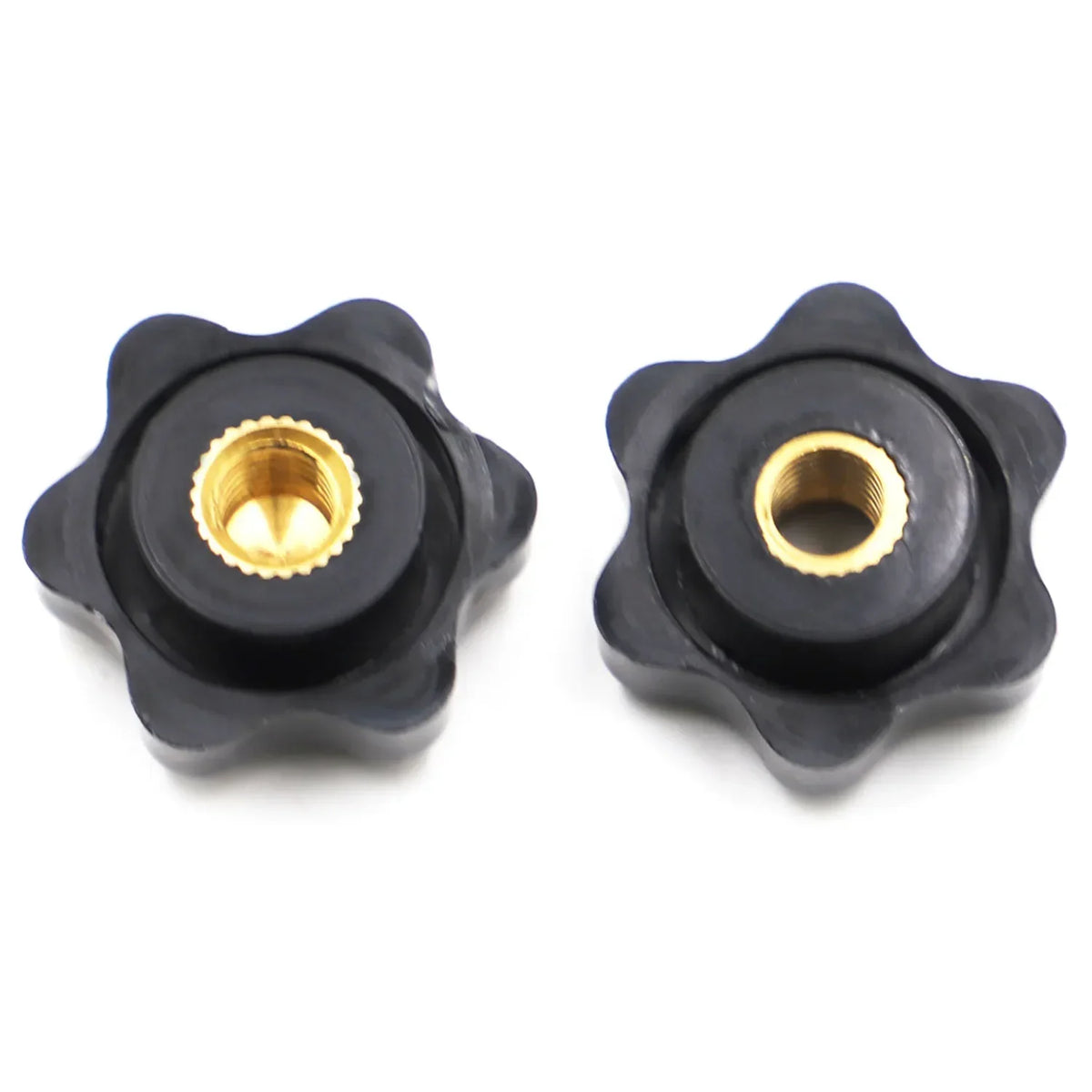 M4 M5 M6 M8 M10 Black Plum Bakelite Hand Tighten Nuts Handle Thread Star Mechanical Thumb Nuts Clamping Knob Manual Nuts
