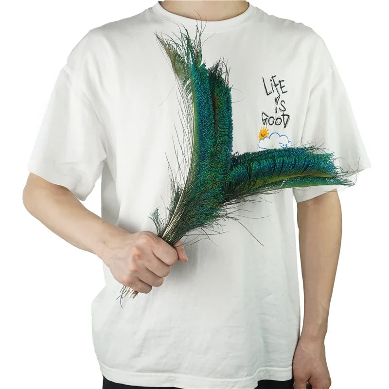 Wholesale Natural Peacock Feathers DIY Table Centerpieces Peacocks Sword Plume Wedding Party Decoration Carnival Accessories