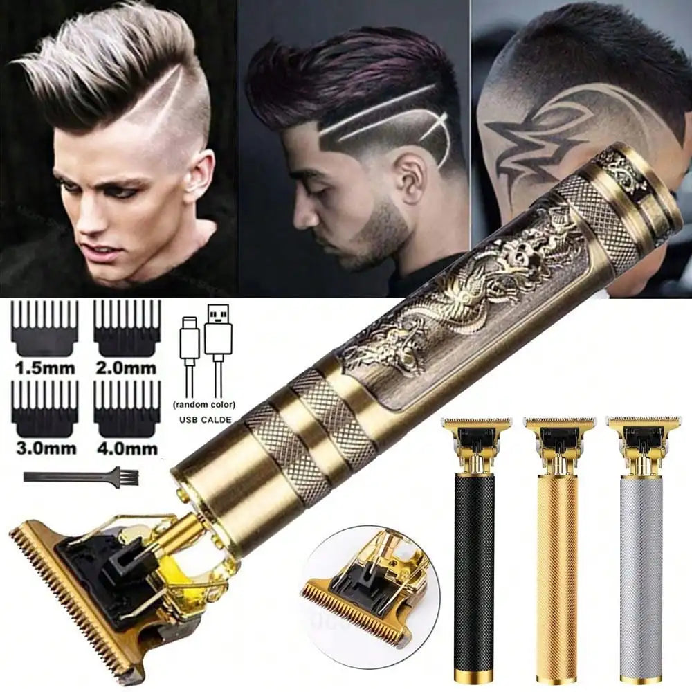 Rechargeable Hair Clipper Barber Professional Electric Hair Trimmer Shaver Trimmer Beard 0mm Men Hair Cutting Machine For Men