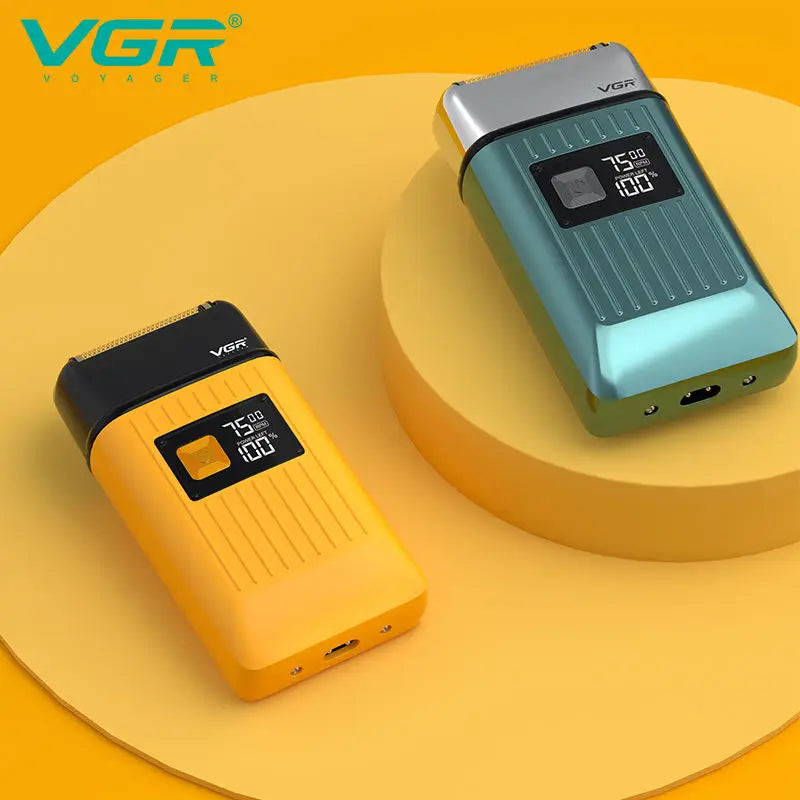 VGR Men's Razor IPX6 Body Wash Professional Intelligent Digital Display Multi-Functional Shaving Sculpting Hair Trimmer V-357