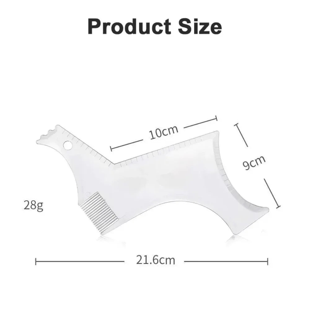 1PC Plastic Beard Comb For Men, Mustache Grooming And Styling Comb, Facial Hair Care Tool,