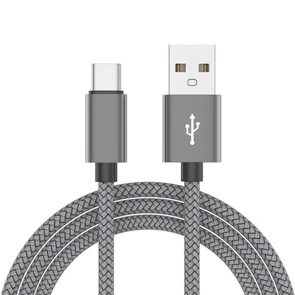 Nylon Data Cable Fast Charger USB A to Type C Charging Cable For Huawei Samsung Android Phone TypeC Charging Device 1M 2M 3M