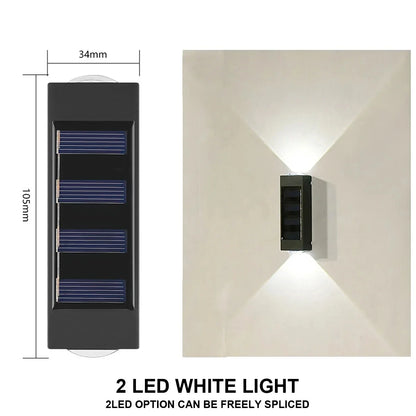 1-10PCs Solar Wall Lights Outdoor Waterproof Solar Lights LED Lighting For Home Garden Yard Fence Decor Lamps