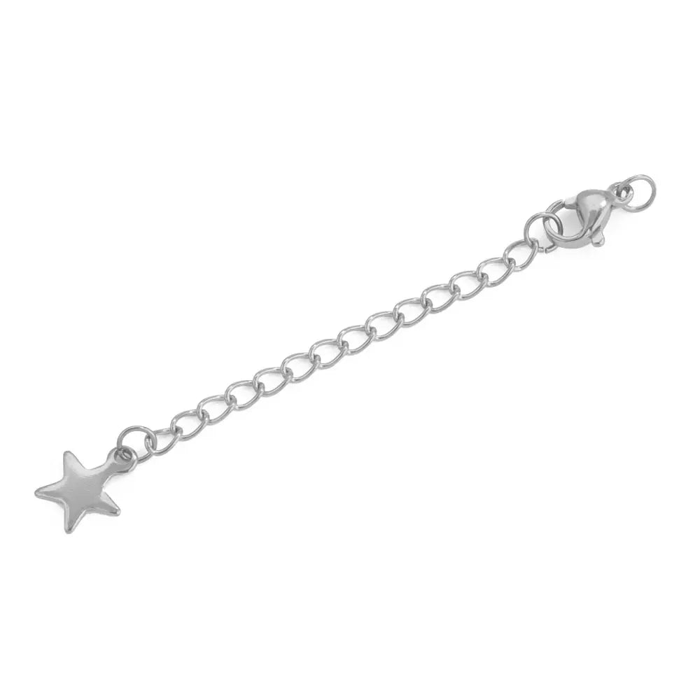 10pcs Stainless Steel Extension Extended Tail Chains With Lobster Clasps For Bracelet Necklace DIY Jewelry Making Supplies