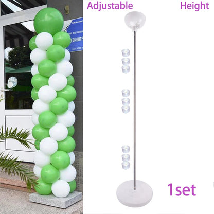1/2set Adjustable Balloon Stand Metal Balloon Column Stand With Bases Balloon Tower Pillar for Graduation Birthday Wedding Party