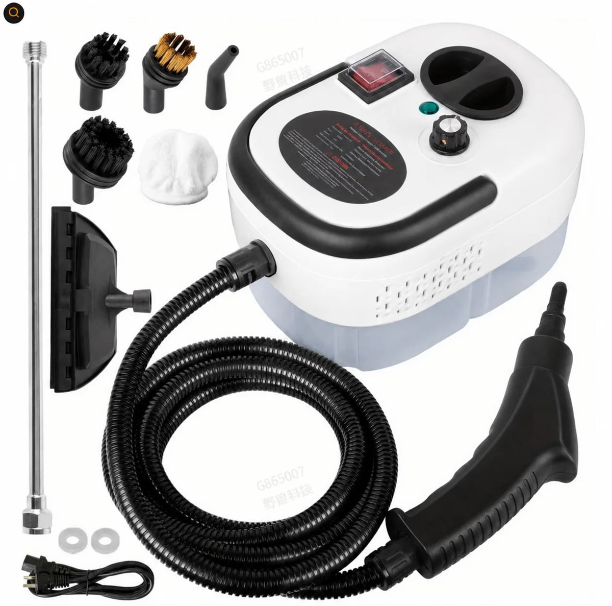 2500W High Temperature Steam Cleaner 110V Portable Handheld Steam Cleaning Machine With Multiple Accessories US Plug