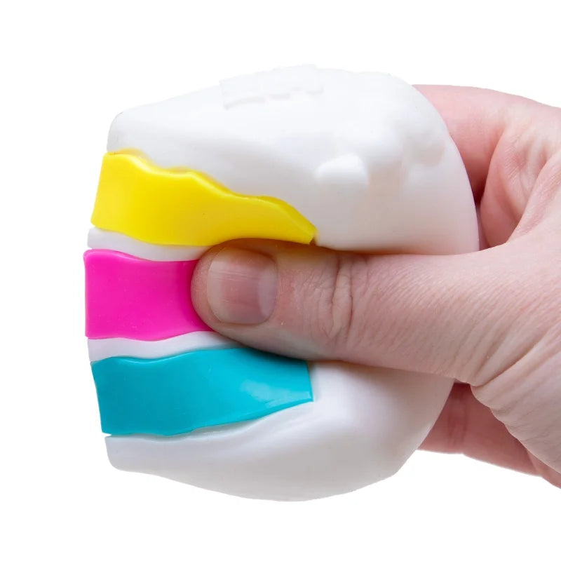 Schylling Needoh Peace O' Cake Fidget Sensory Toy TPR Super Soft Non-Toxic Anti Anxiety Squeeze Stress Autism ADHD Calm Down Toy