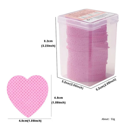 200PCS Wipes Paper Cotton Eyelash Glue Remover Wipe Mouth Of The Glue Bottle Prevent Clogging Glue Cleaner Pads Lash Extension