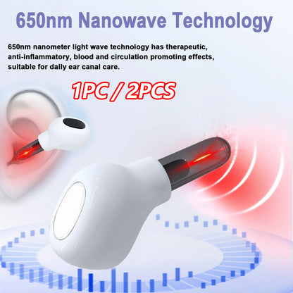 Earplug Otitis Media Ear Laser 650NM Red Light Therapy Irradiation Nasal / Ear Canal Laser Tinnitus Deafness Physiotherapy Meter
