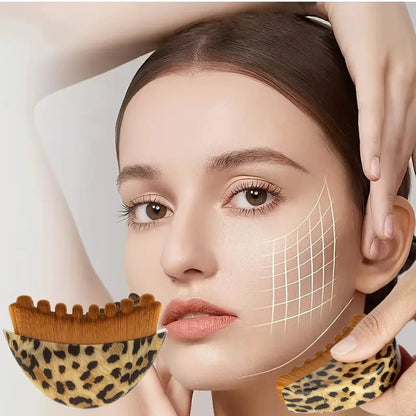 New facial massage brush, lymphatic brush, contour brush with storage box, beauty salon-specific massage brush