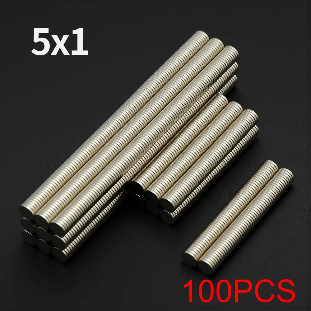 Powerful Neodymium Magnet N35 NdfeB Permanent Magnetic imanes Round Super Strong Fridge Magnets DIY 6x1 6x2 5x1 5x3 4x1.5 4x2