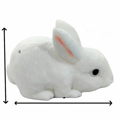 1PC White Rabbit Wet-Soft Resin Slow-Rebound Squishy Toy, Soft Anti-Burst Durable BPA-Free Odorless Non-Sticky Easy-Clean Portable Lightweight Comfort-Grip Tear-Resistant Stretchable Calming Fidget Sensory Stress Relief Play