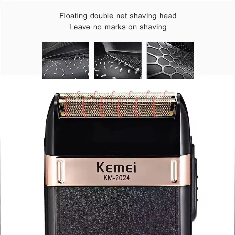 Kemei Hair Clipper Km-809A Km-2299 Km-2024 UBS Rechargeable Cordless Beard Trimmer Powerful Electric Hair Clippers for Men