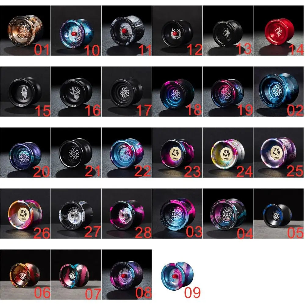 Fashion 10 Ball Bearing Metal Yoyo Alloy Aluminum High Speed Yo Yo Toys Unresponsive Spinning String Yoyo Ball Children's Toy