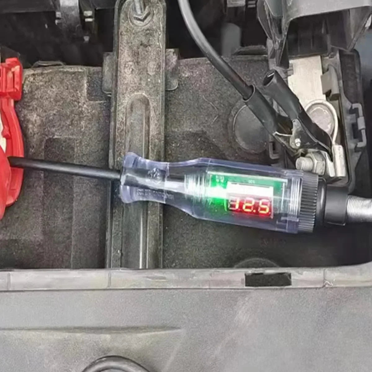 6V 12V 24V Car Truck Voltage Circuit Tester Pen, 5V-90V Digital Display Auto Test Light Probe for Automotive