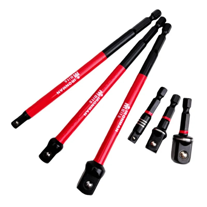 Impact Socket Adapter Set Converts 1/4" 3/8" 1/2" Drive Bits Extension Bit Square Tip Power Tools High Torque Impact Wrench
