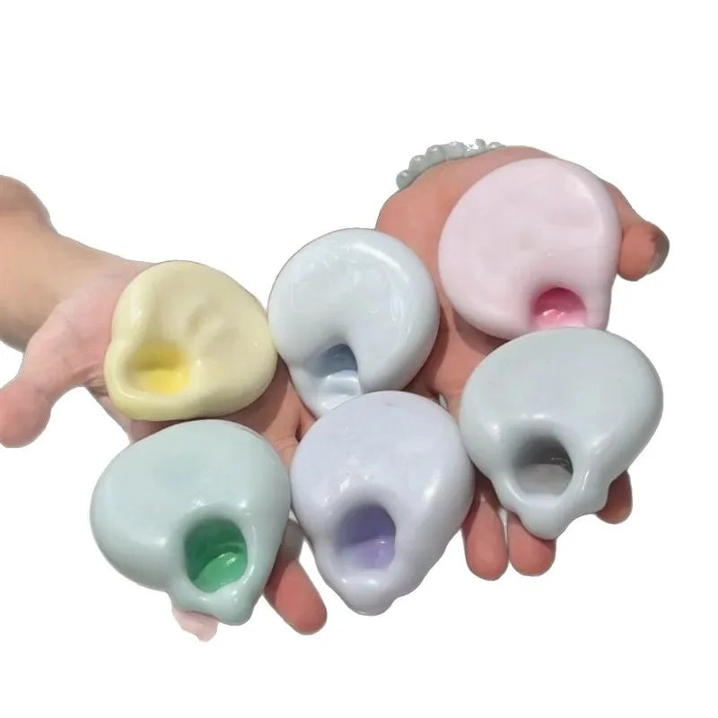 Creative And Soft Stress Relief Ball Diy Rubble Ice Skin Adhesive Handball Desktop Squeezing Soothing Toy Party Birthday Gift
