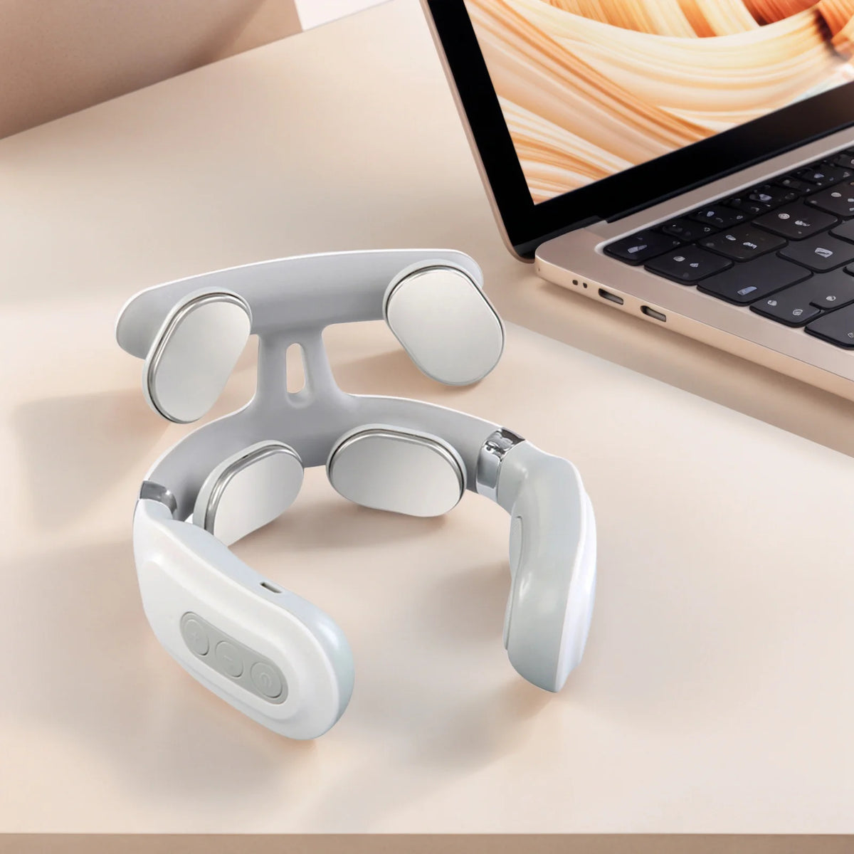 Cervical Massager 16 Modes USB Smart Pulse Heating 4 Neck Massager for Neck Tension Neck Massager Vibrator Heating Massager