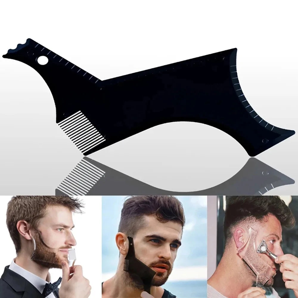 1PC Plastic Beard Comb For Men, Mustache Grooming And Styling Comb, Facial Hair Care Tool,