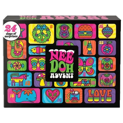 Needoh Brand Advent Calendar 24 Day Countdown New Year Family Friends Blind Box Party Squishy Squeeze Holiday Toy Stress Relif