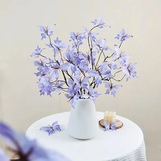 Butterfly Artificial Flower Branches DIY Detachable Butterfly Home Dining Table Decoration Suitable For Vases Gardening Lawn