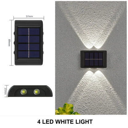 1-10PCs Solar Wall Lights Outdoor Waterproof Solar Lights LED Lighting For Home Garden Yard Fence Decor Lamps