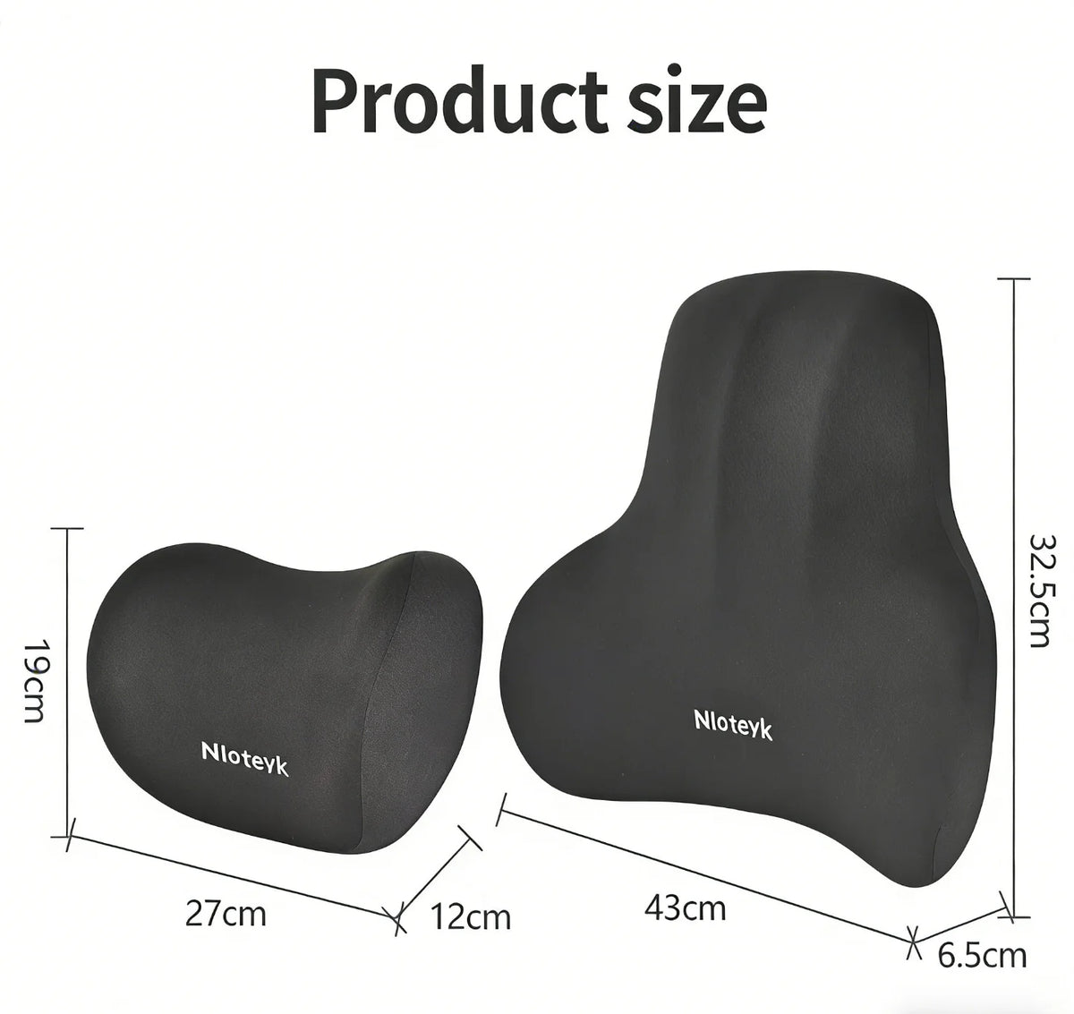 Memory Foam Car Neck Cushion Car Lumbar Support For Car Supplies Universal Neck Pillow Waist Cushion Car Seat Car Accessories