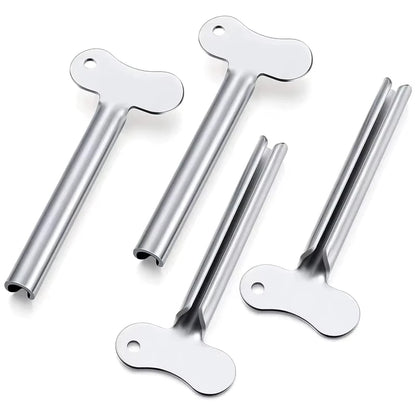 Stainless Steel Toothpaste Tube Squeezers Metal Key Toothpaste Squeezers for Bathroom Hair Dye Cosmetic Tubes Squeezer