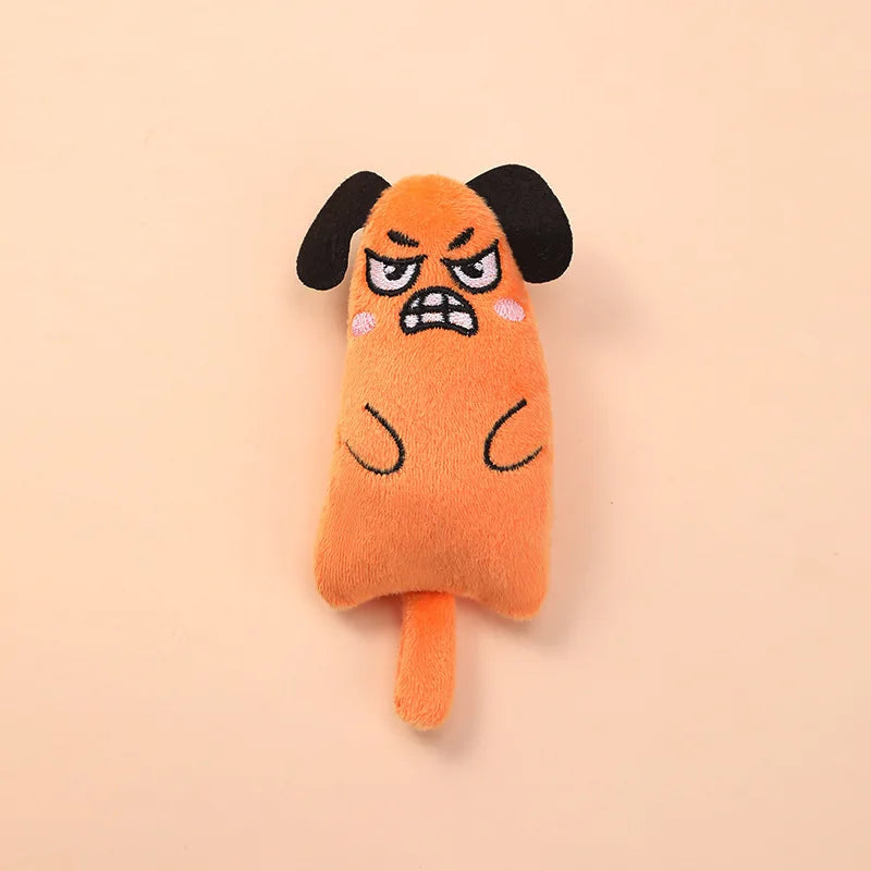 Teeth Grinding Catnip Cat Toy Interactive Plush Cats Toy Mouse Shape Chewing Claw Thumb Bite Cat Mint For Funny Cat Accessories