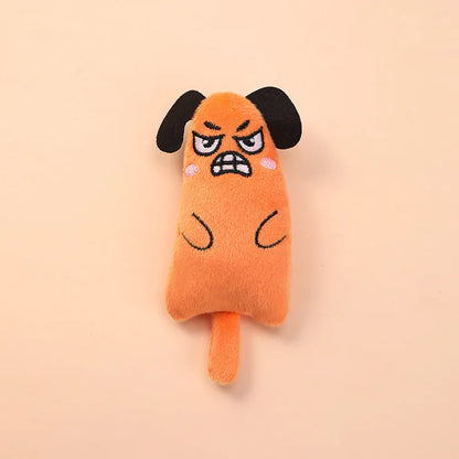Teeth Grinding Catnip Cat Toy Interactive Plush Cats Toy Mouse Shape Chewing Claw Thumb Bite Cat Mint For Funny Cat Accessories