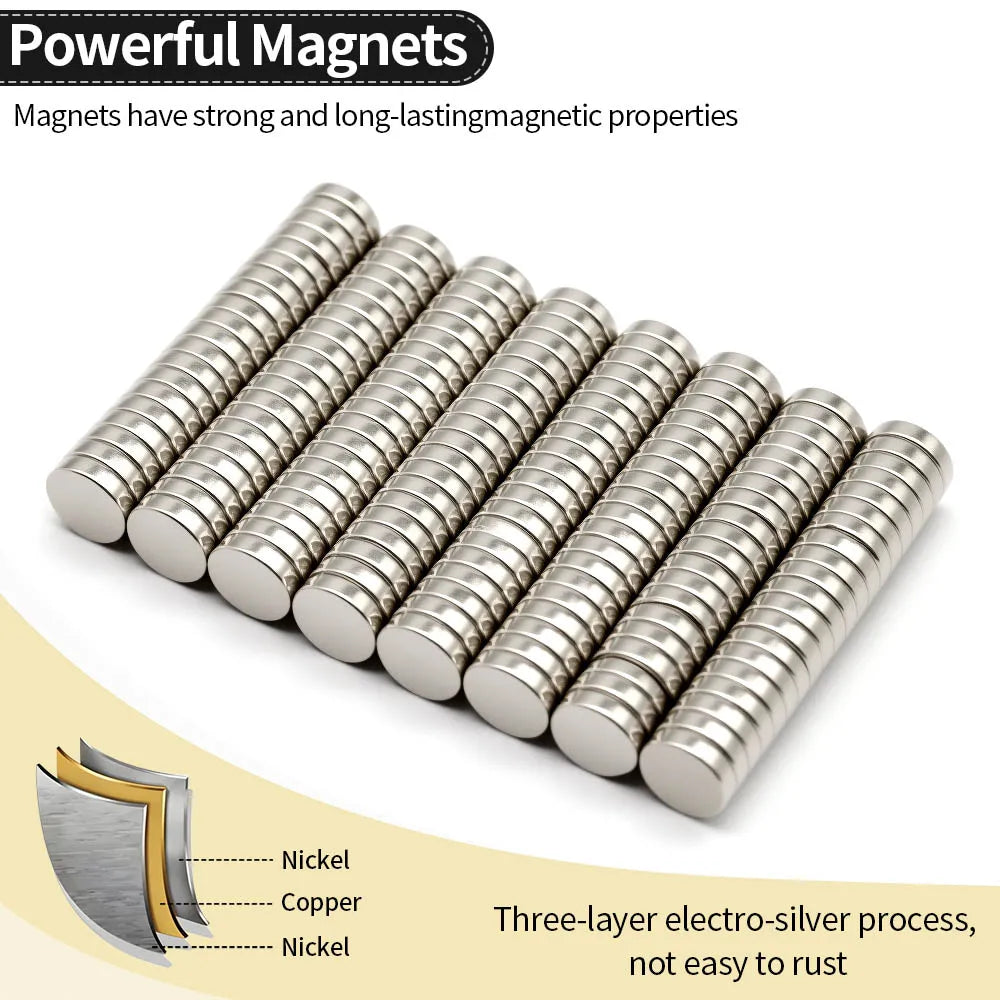 10x3mm Super Strong Neodymium Magnet N35 NdfeB Permanent Magnetic imanes Round Powerful Magnets Refrigerator Magnet