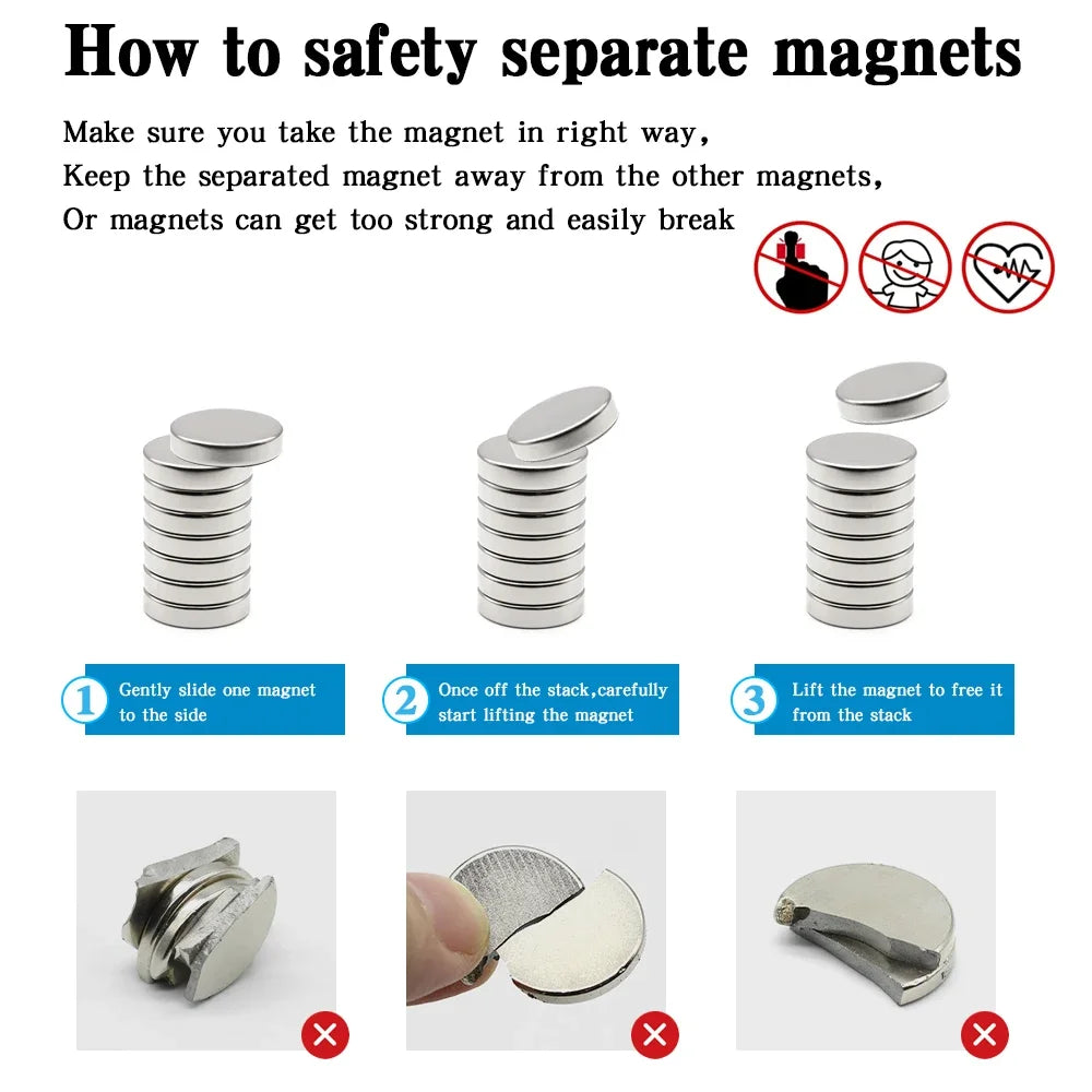 Super Powerful Round Magnet Neodymium Magnet NdfeB N35 Strong Permanent Magnetic imanes Refrigerator Magnet 5x2 6x3 10x2 10x3mm