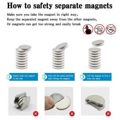 Super Powerful Round Magnet Neodymium Magnet NdfeB N35 Strong Permanent Magnetic imanes Refrigerator Magnet 5x2 6x3 10x2 10x3mm