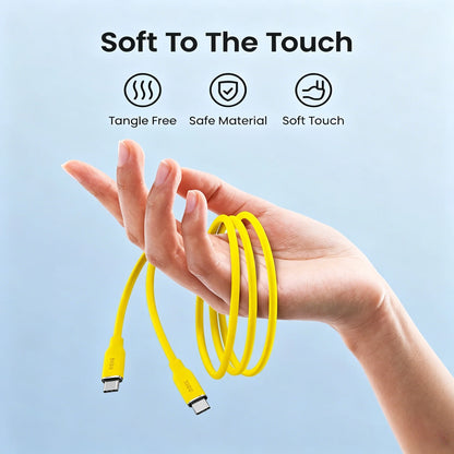 AOHI 140W/240W PD 3.1 USB C to USB C Fast-charging Silky Cable 3.3ft