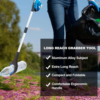Garbage Picker Gripper With 360 ° Rotating Clip 32 Inch Lightweight Heavy-Duty Elderly Gripper Elderly Grabbing Tool