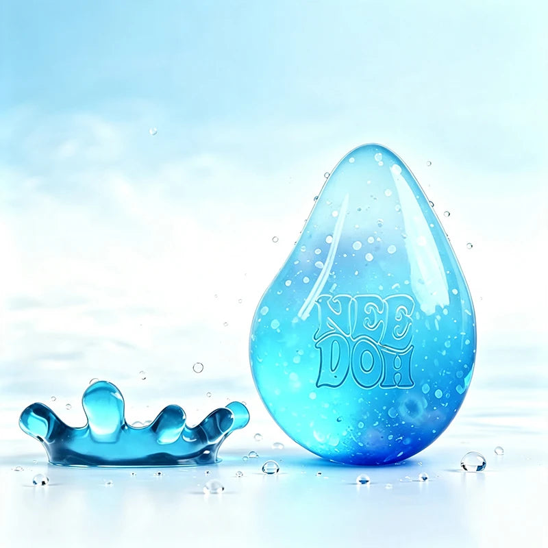 Schylling Needoh Dream Drop Raindrop Squishy Sensory Toy Maltose Slow Rebound Non-toxic Anxiety Relief Autism Portable Toy Gift
