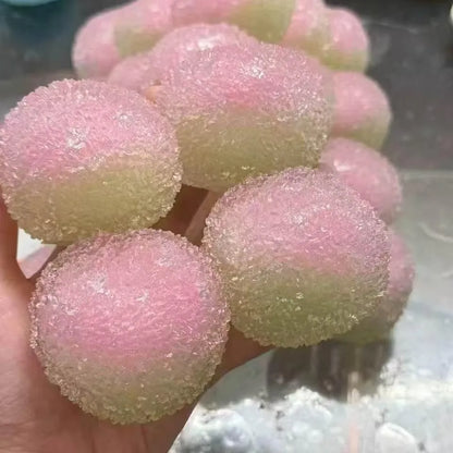 Slow Rising Squishy Toy Ice Slushy Bayberry Ball Stress Relief Fidget Decompression Crackling Sound Soft Squeeze Sensory Adults