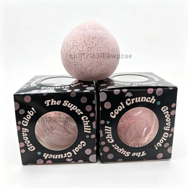 NeeDoh Snow Ball Crunch Stress Ball, Quick Rebound Flour‑Filled Non‑Toxic Sensory Toy, Anxiety Relief Fidget Toy For Autism