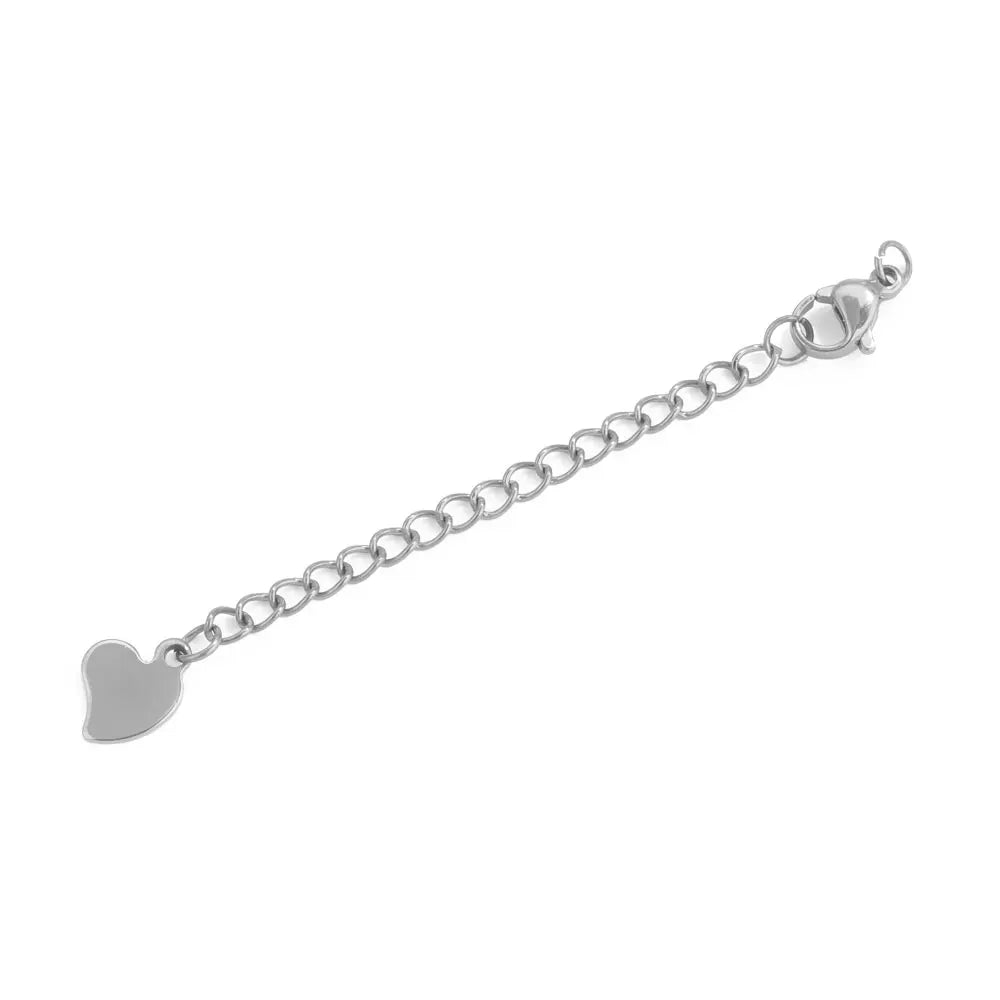 10pcs Stainless Steel Extension Extended Tail Chains With Lobster Clasps For Bracelet Necklace DIY Jewelry Making Supplies