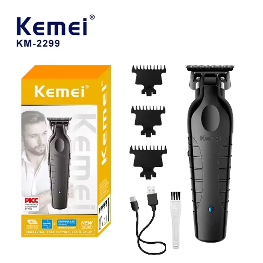 Kemei Hair Clipper Km-809A Km-2299 Km-2024 UBS Rechargeable Cordless Beard Trimmer Powerful Electric Hair Clippers for Men