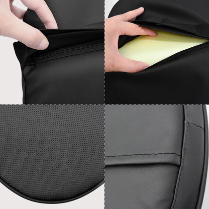 3D Nappa Leather Memory Foam Headrest Car Neck Pillow Support Neck Rest Pillow for Car Pain Relief Travel Neck Support