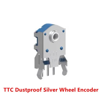 TTC Dustproof Decoder 7/8/9/10/11/12/13/14/15/16mm Rotary Mouse Scroll Gold Silver Wheel Encoder 1.74mm Hole 20-40g For PC Mouse