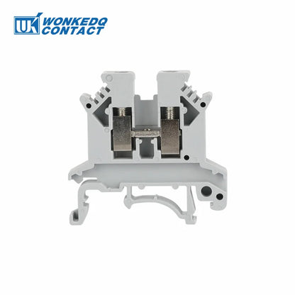 10Pcs UK 2.5 Terminal Block UK2.5B Screw Connection Connect Strip 2.5B 2.5mm² Cable Electrical Din Rail Wire Connector