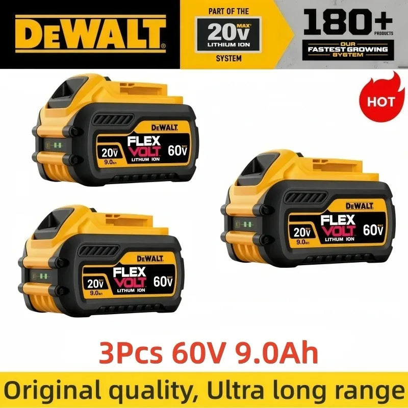 100% Genuine Dewalt 20V Battery, 6AH Rechargeable Lithium Ion Battery, Dewalt DCB200 Power Tool Replacement Battery