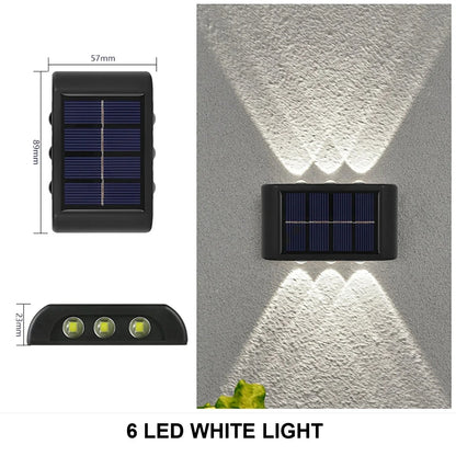 1-10PCs Solar Wall Lights Outdoor Waterproof Solar Lights LED Lighting For Home Garden Yard Fence Decor Lamps